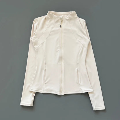Damen Fitnessjacke mit Stehkragen