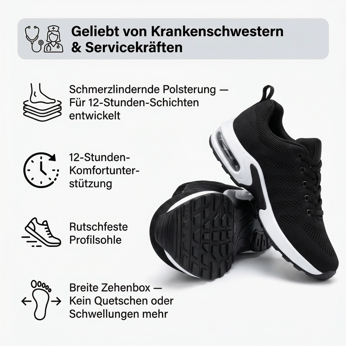 KraftStep™ – Ergonomische Schuhe für den ganzen Tag